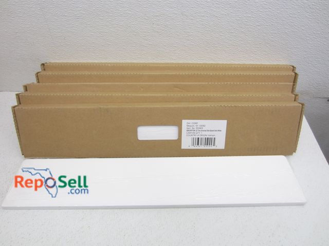 Lot 31-4131 - (15) New DHI White 22" Sw Universal Side Splash Tiles