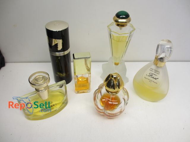 Lot 31-1519 - (6) Bottles Perfume (partial): Jean Patou, Bulgari, Jivago, (2) First, Parfum