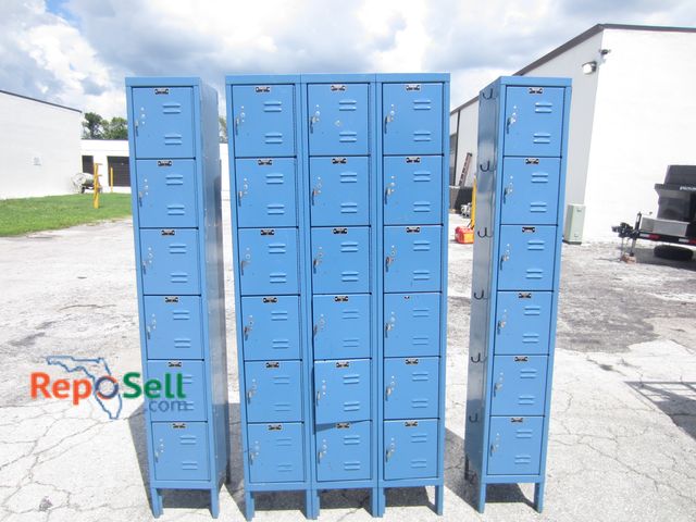 Lot 31-3308 - (3) Sets of School Lockers: (1) 78"x36"x12", (2) 78"x12"x12"