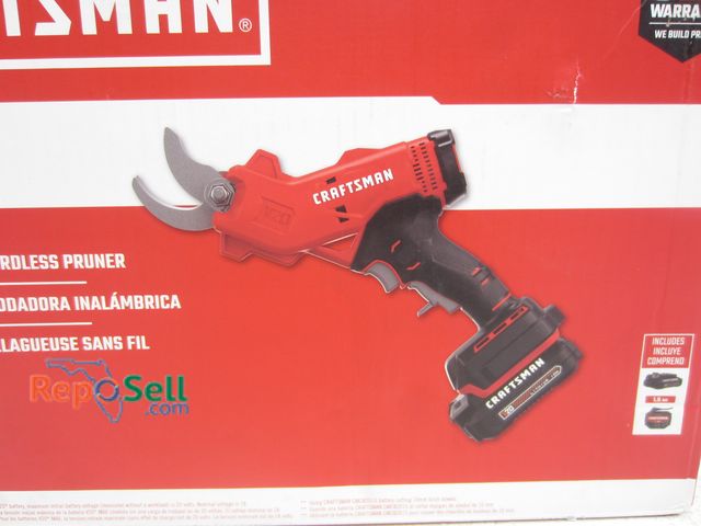 Lot 31-4409 - Craftsman 20V 1.25" Cordless Pruner: Includes 1.5AH Battery &amp; Charger #CMCPR320C1
