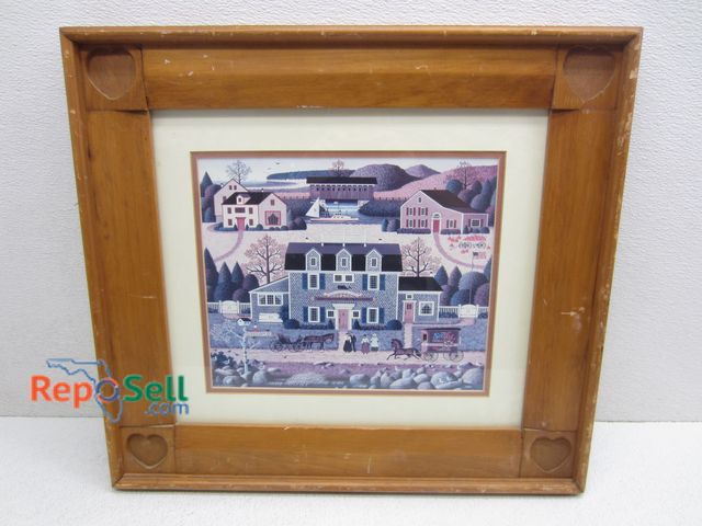 Lot 31-1238 - Framed Print By Charles Wysocki 21"x19"