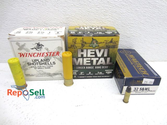 Lot 31-6322 - (50)rds 20 Gauge (2 3/4" And 3") And (50)rds 32 S&amp;W 98gr