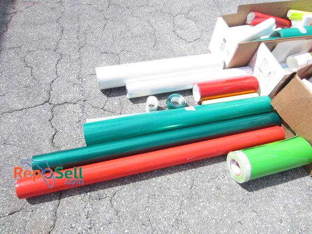 Lot 31-6474 - Large Lot of Sign Making Material: 3M Diamond Grade Reflective Sheeting, Oracal/Orafol Vinyl Sign Ma...