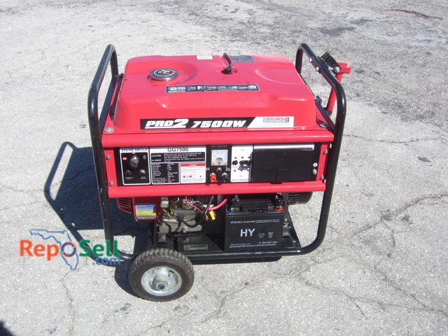 Lot 31-9077 - Gentron Pro 2 7500 Watt Gas Generator - Has Compression