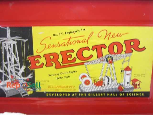 Lot 31-4478 - Vintage Erector Set with Original Booklet &amp; Box