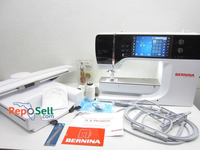 Lot 31-9368 - Bernina Embroidery/Sewing Machine B790 Plus with Accessories &amp; Carry Cases - Powers On