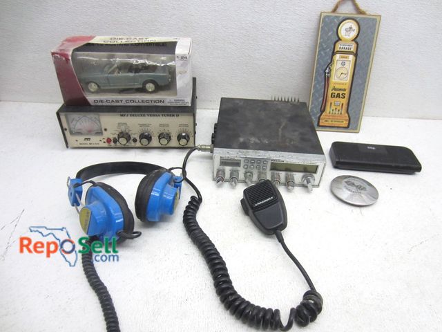 Lot 31-6250 - Estate lot, some vintage: Delta Force CB radio, gas sign, collectible car, etc.