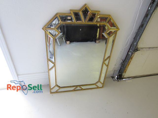 Lot 31-2563 - Framed Beveled Mirror 40" x 29"