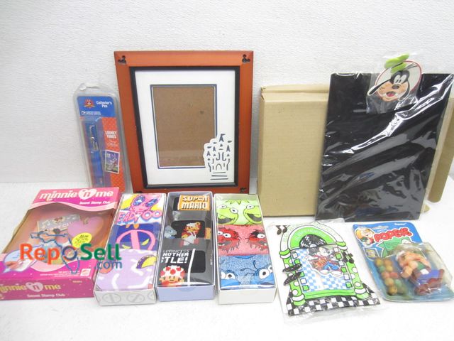 Lot 31-6358 - Lot Of Disney Collectables: Socks, Popeye, Clip Boards, Pens etc