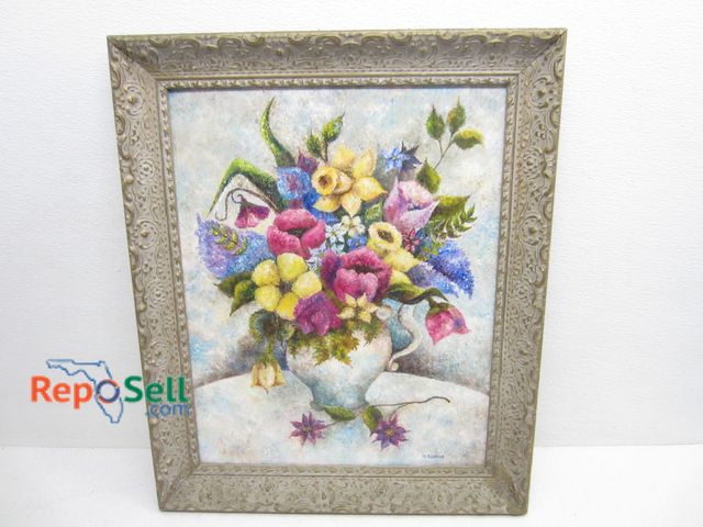 Lot 31-9533 - Framed Oil on Board by M. Bodnar 20" x 24