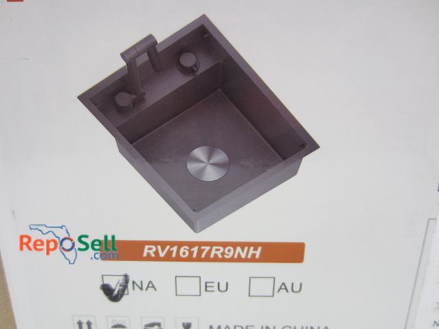 Lot 31-3212 - Stainless Steel RV Kitchen Sink 16"x17"x9" - Appears New