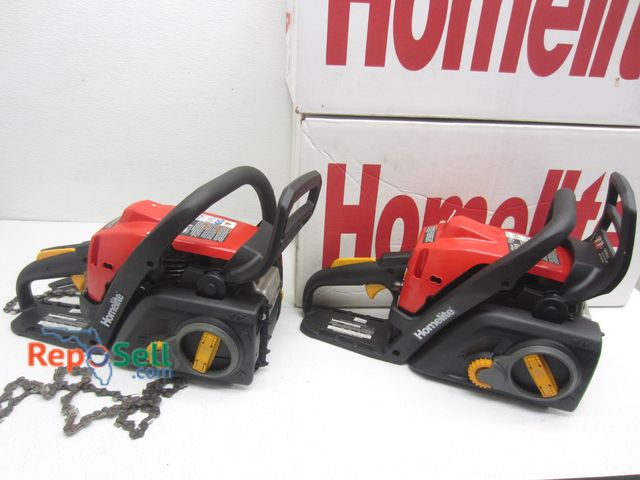 Lot 31-8398 - (2) Old Stock Homelite 14" Chainsaws , Both Need Repair, Both Have Original Boxes