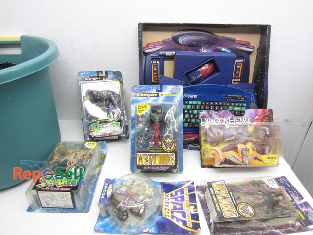 Lot 31-6444 - (17) Kids Toys - Some Vintage: Spawn, Star Trek Computer Accessories Kit, etc. - All Still In Packag...