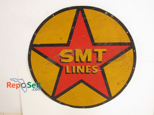 Lot 31-1134 - 36" SMT Lines Metal Sign  single sided
