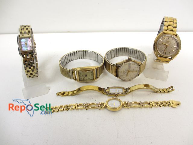Lot 31-2018 - (6) Watches for Battery or Repair: (3) Vintage -  Bulova, Accutron, Wittnauer &amp; (3) Citizen Echo...