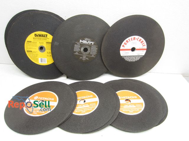 Lot 31-6094 - (25) New Chop Saw Blades: Dewalt, Hilti, Porter Cable, etc.