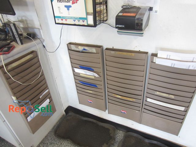 Lot 31-1240 - U-Punch Time Card Machine and Metal File Folder Holders