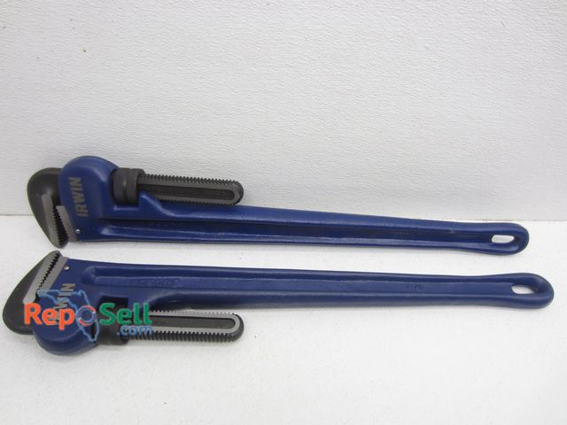 Lot 31-1079 - (2) New Irwin Vise Grip Pipe Wrench, Cast Iron 5" Jaw, 36"L ($200 value)