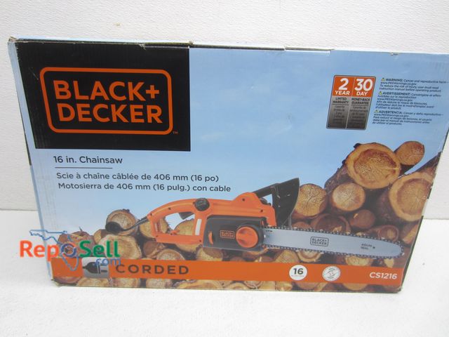 Lot 31-7209 - Black &amp; Decker 16" Corded Chainsaw #CS1216