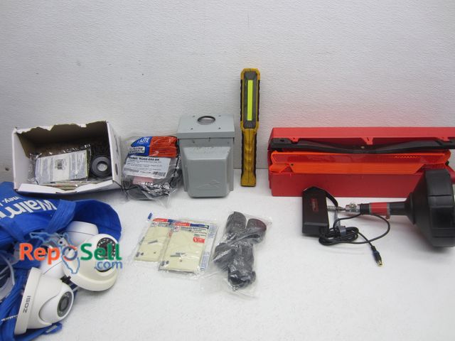 Lot 31-5593 - Hardware &amp; Accessories Lot: Husky Snake, (6) Cameras, Emergency Warning Triangles, etc.