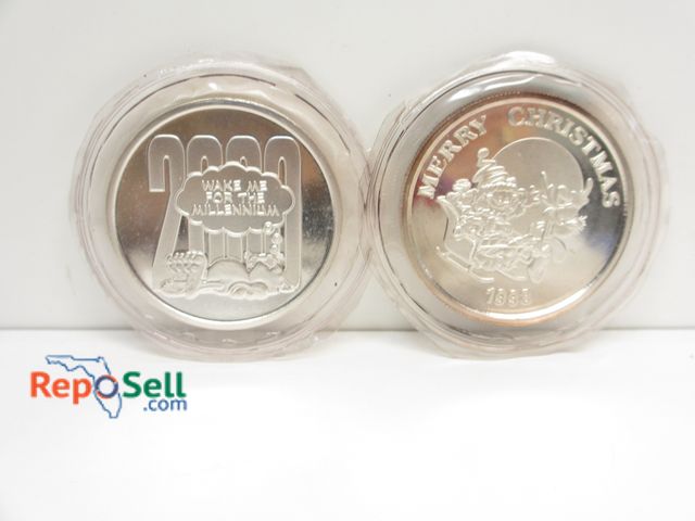 Lot 31-9023 - (2) 1 oz. .999 Silver Garfield Collectible Coins