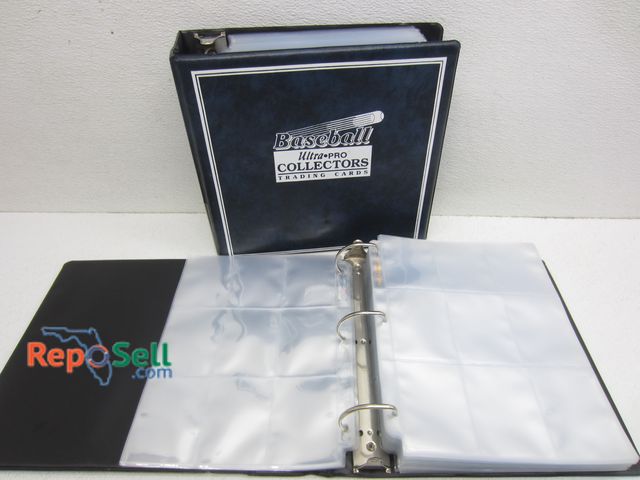 Lot 31-5241 - (2) Baseball Card Binders &amp; (200+) 9 Pocket Pages