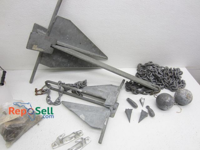 Lot 31-1436 - (2) Boat Anchors And Lead Weights