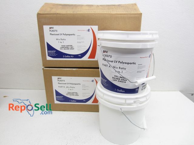 Lot 31-7438 - (2) New Kits of Silver Gray Plexicoat LV Polyaspartic, #PLX075