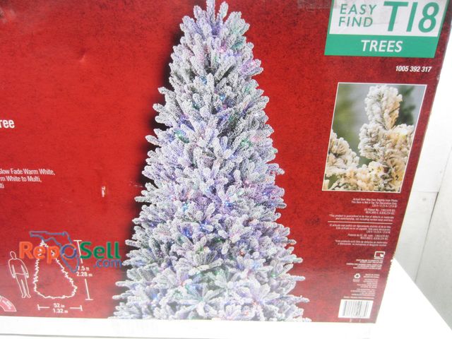 Lot 31-7568 - 7.5' Starry Light Frasier Fir LED Pre-Lit Xmas Tree