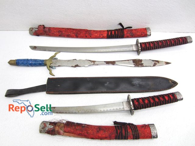 Lot 31-2336 - (3) Swords with Sheaths