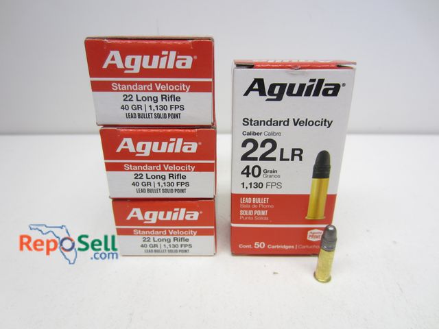Lot 31-3371 - (200) Rds Aguila 22Cal LR 40GR Ammo