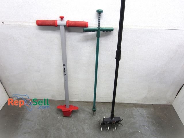 Lot 31-8567 - (3) Yard Tools: (2) Weeders And Fiskers Lawn Aerator