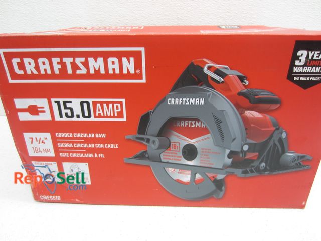 Lot 31-2149 - Craftsman 7 1/4" 15.0Amp Corded Circular Saw, #CME5S10