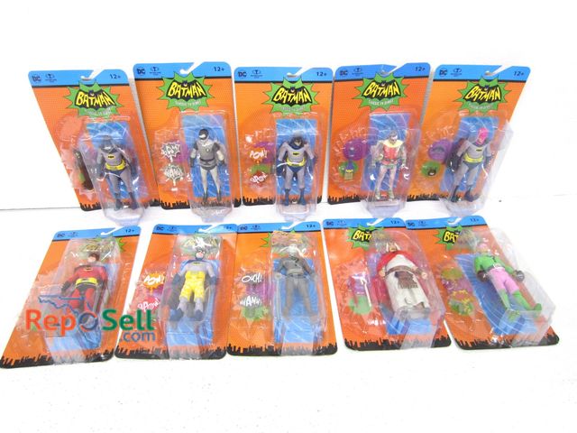Lot 31-1310 - (10) Batman Classic TV Series McFarlane action figures 6", All NIB