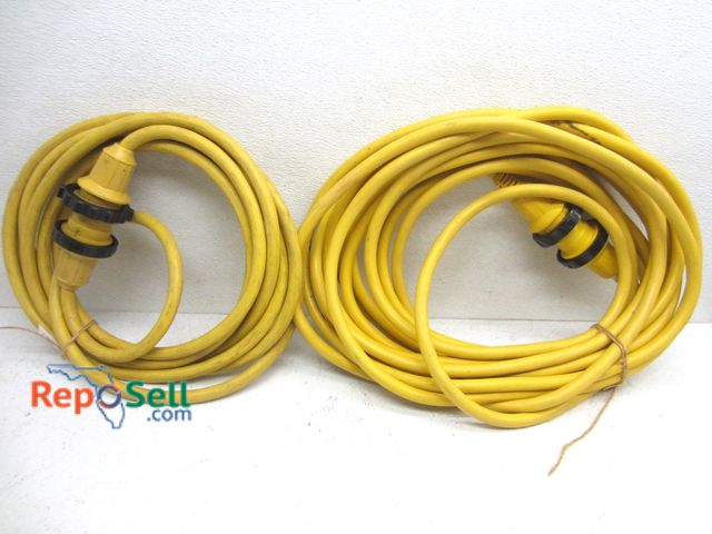 Lot 31-6112 - (2) Marinco 30 AMP Power Cords: 25' And 50'