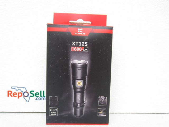 Lot 31-1384 - Klarus XT12S 1600LM Flashlight (takes 2 CR123 Batteries or 1 18650 rechargeable, not included)