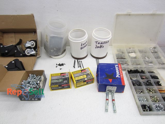 Lot 31-6099 - Lot of Misc Hardware, Screws, Bolts, Castors, etc.