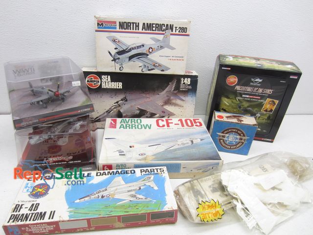 Lot 31-8202 - (9) Model Airplane Kits &amp; Models - Check for Completeness