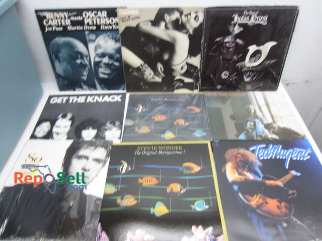 Lot 31-6323 - Lot of Records/Vintage Albums: Judas Priest, Beatles, Scorpions, Stevie Wonder, etc.