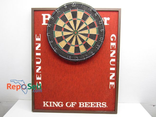 Lot 31-1185 - Budweiser Dart Board 35"H
