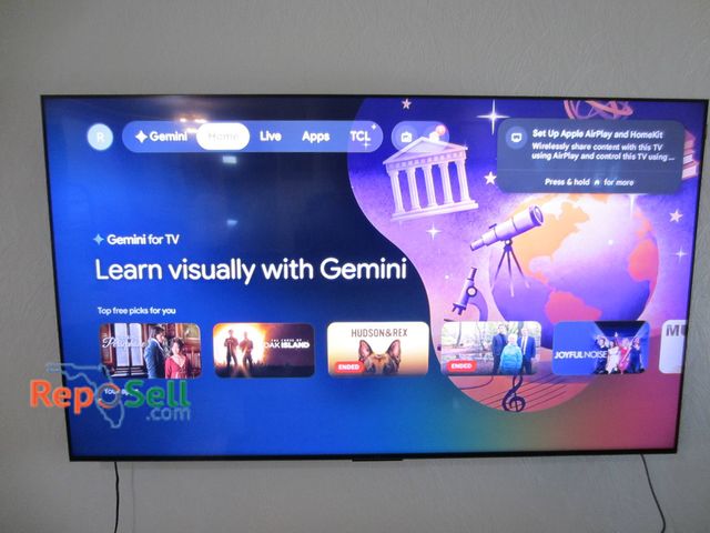 Lot 31-8654 - TCL 75-Inch 4K Smart TV Model 75QM751G With Remote And Wall Mount - Power On, Buyer Must remove