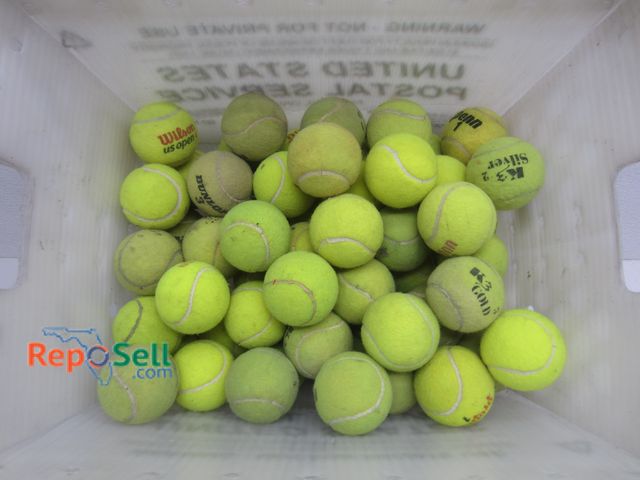 Lot 31-7320 - Approx. (60) Used Tennis Balls: Wilson, Penn, Dunlop, etc.