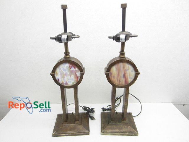 Lot 31-2168 - (2) Tiffany Style Lamps - Both Power On