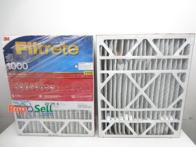 Lot 31-9284 - (4) new Filtrete 20x25x4 air filters #1000