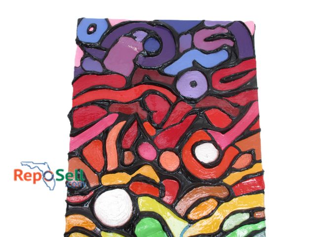 Lot 31-1016 - Paintings "Gaudi Gone Wild" Signed by Jeff Hanson (Local Artist out of Kansas City, MO), 28x54", Dep...