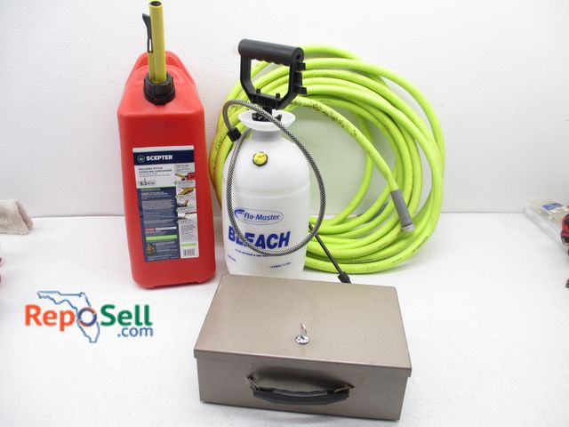 Lot 31-4123 - Estate Lot; Includes Garden Hose, Sprayer, Fuel Container and Lockbox w/ Key