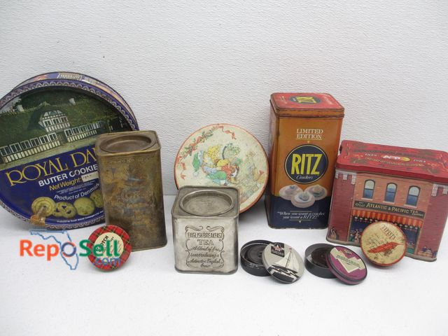 Lot 31-1353 - (10) Vintage Metal Cans