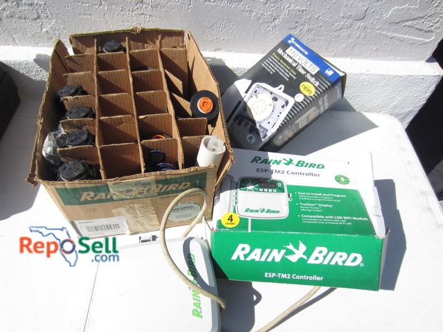 Lot 31-2072 - Sprinkler Parts: Rain Bird Controller, Intermatic Timer and sprinkler heads
