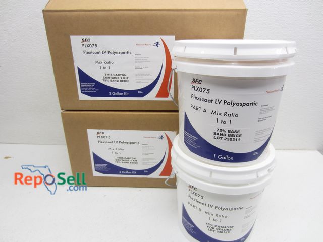 Lot 31-7437 - (2) New Kits of Sand Beige Plexicoat LV Polyaspartic, #PLX075