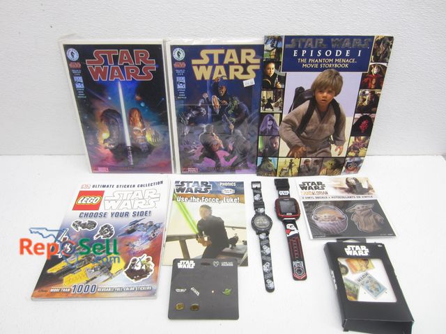 Lot 31-1090 - Star Wars Collectibles: Comics, Watches, Pins, etc.